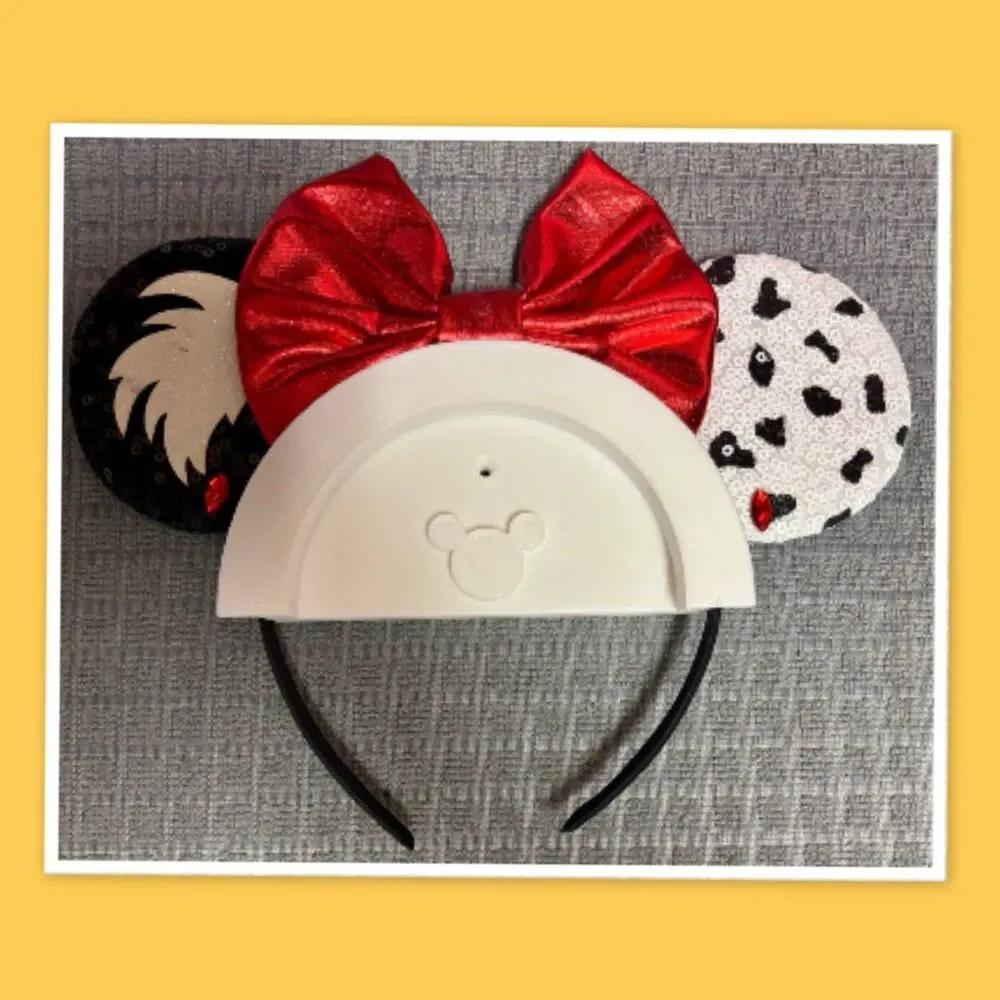 3D-Printed White Mickey Mouse Ear Wall Display